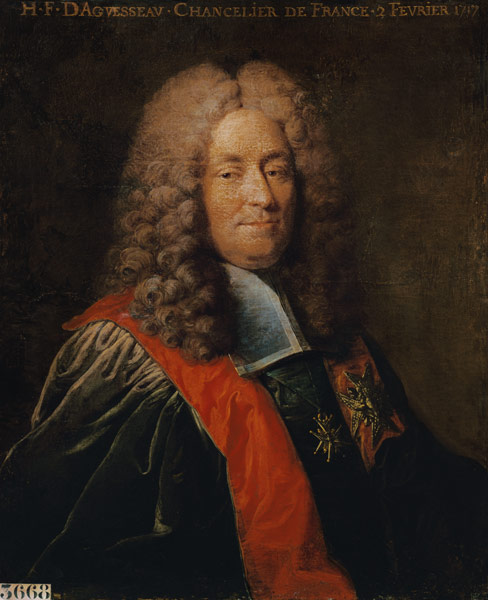 Henri-Francois d'Aguesseau (1668-1751) de Robert Tournieres