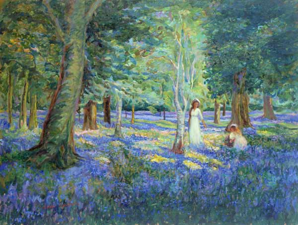 Bluebell Wood, 1908  de Robert  Tyndall