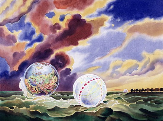 Dream Worlds, 1983 (liquitex on canvas)  de Robert  Tyndall