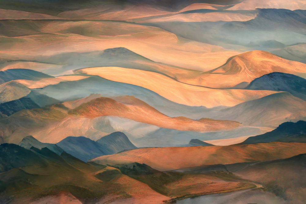 Sunset along the ridge de Robin Wechsler