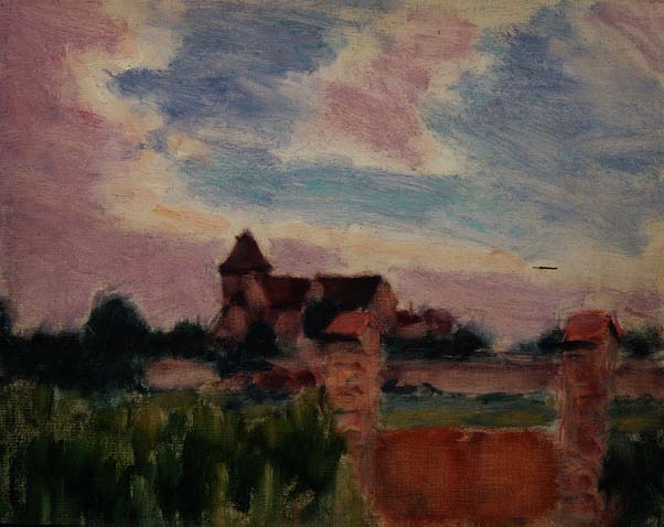 Landscape with a Church (oil on canvas) de Roderic O'Conor