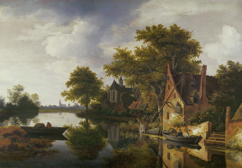 River Landscape de Roelof van Vries