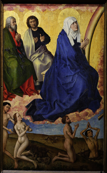 R. van der Weyden, Virgin and apostles de Rogier van der Weyden