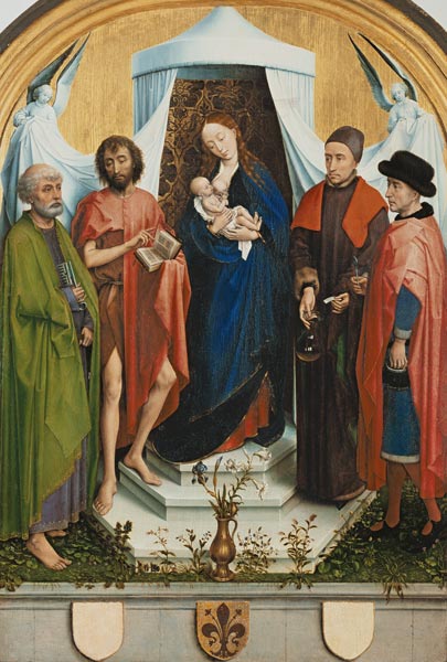 Maria with the child and the hll.Petrus, Johannes de Rogier van der Weyden