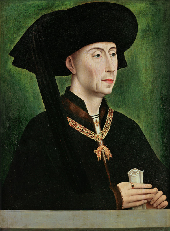 Portrait of Philippe le Bon (1396-1467) Duc de Bourgogne de Rogier van der Weyden