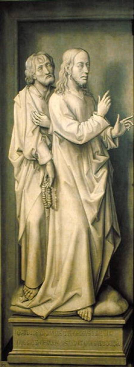 Christ and a Disciple, from the Redemption Triptych de Rogier van der Weyden
