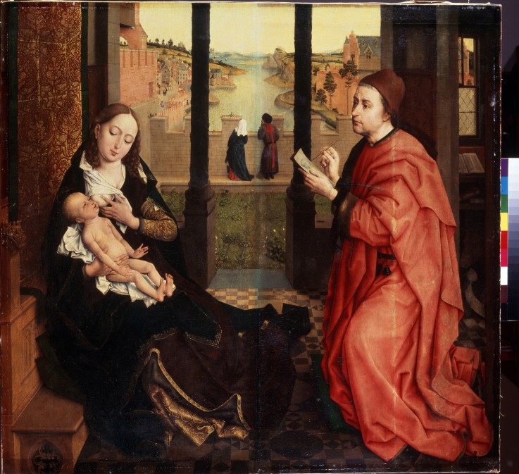 Saint Luke Drawing the Virgin de Rogier van der Weyden