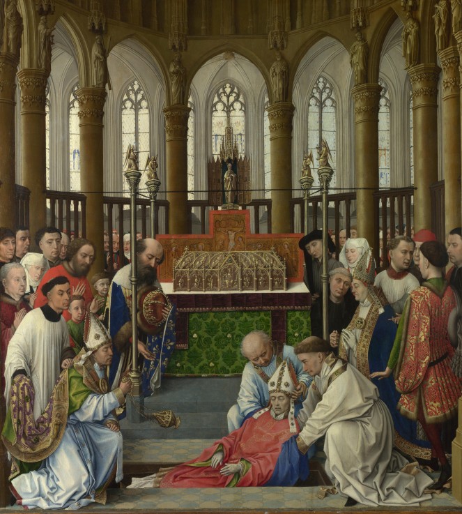 The Exhumation of Saint Hubert de Rogier van der Weyden