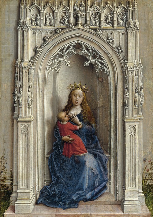 The Virgin and Child enthroned de Rogier van der Weyden