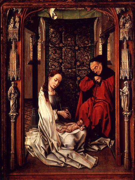 The Nativity, left wing of a triptych de Rogier van der Weyden