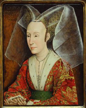 Portrait of Isabella of Portugal, wife of Philip III Duke of Burgundy (1397-1471)
