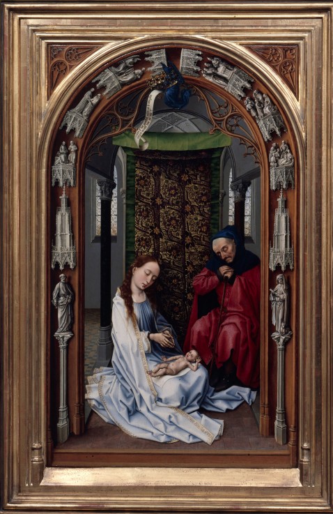 The Altar of Our Lady (Miraflores Altar), left panel de Rogier van der Weyden
