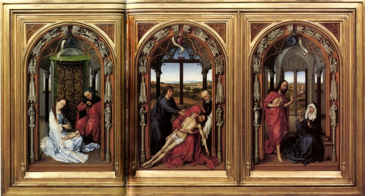 Triptych of Our Fair Lady (Miraflores Altarpiece) de Rogier van der Weyden