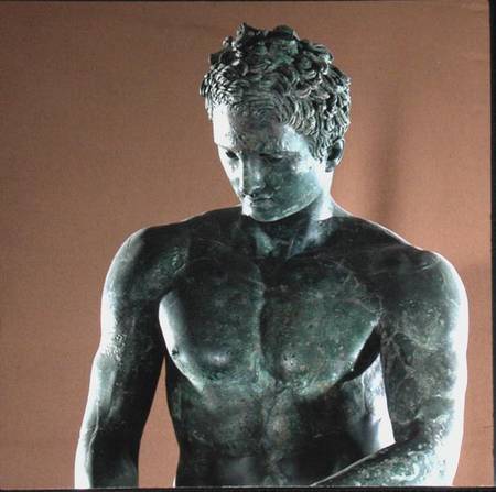 Athlete (copy of a Greek original of c04th BC)  (detail) de Roman