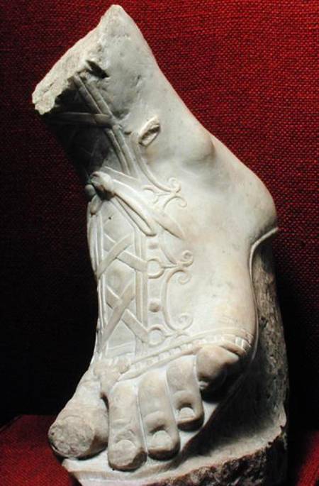 Foot from a statue de Roman