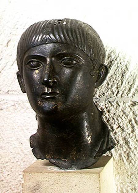 Head of a young man, known as 'The Young Aquitaine Chief' de Roman