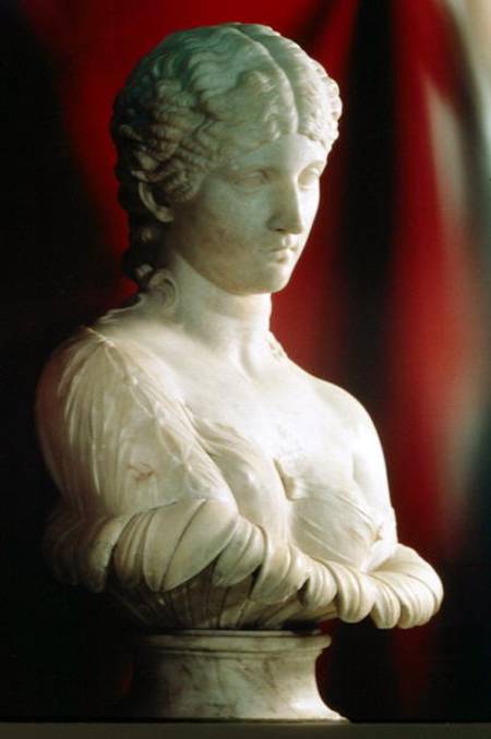 Portrait bust of daughter of MarcAntony as Clytie de Roman