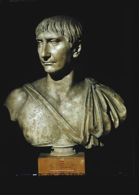 Portrait bust of Emperor Trajan (AD 53-117) de Roman