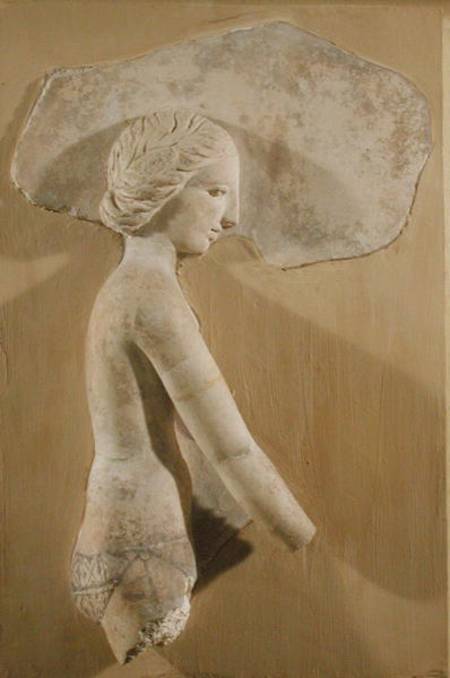 Relief depicting a woman in profile, from Tunisia de Roman