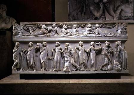 Sarcophagus of the Muses, Roman de Roman
