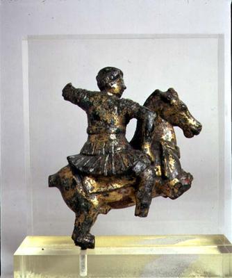 Sconce in the shape of a horseman, back view, Roman de Roman