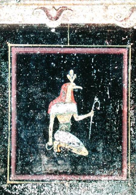 Thoth, detail from a tablinium decorated with Egyptian-style paintings de Roman