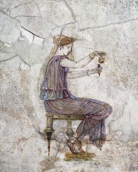 Woman Pouring Perfume into a Phial de Roman