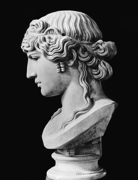 Bust of Antinous (c.110-30) called 'Antinous Mondragone' de Roman