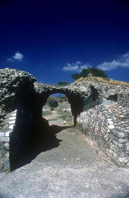 Entrance to the Roman Amphitheatre in the Roman-Etruscan Town (photo) de Roman 1st century AD