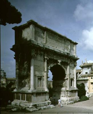 The Arch of Titus, to commemorate the Emperor's Sack of Jerusalem in 70 AD, 81 AD (photo) de Roman 1st century AD