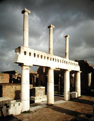 View of the portico of the Forum (photo) de Roman 1st century BC