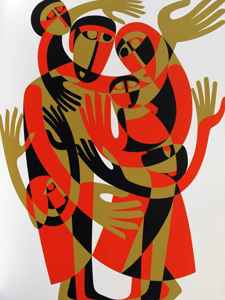 All Human Beings are Born Free and Equal in Dignity and Rights, 1998 (acrylic on board)  de Ron  Waddams