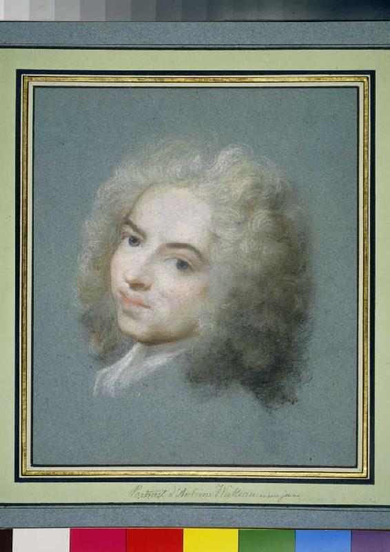 Bildnis Jean-Antoine Watteau.(?) de Rosalba Carriera