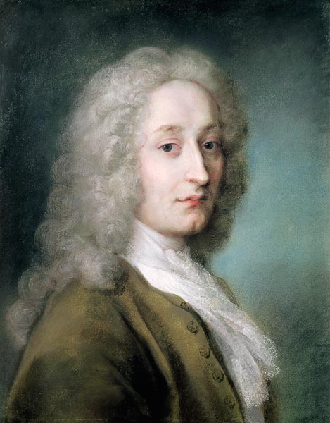 Portrait of Antoine Watteau (1684-1721) de Rosalba Giovanna Carriera