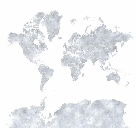 Gray world map
