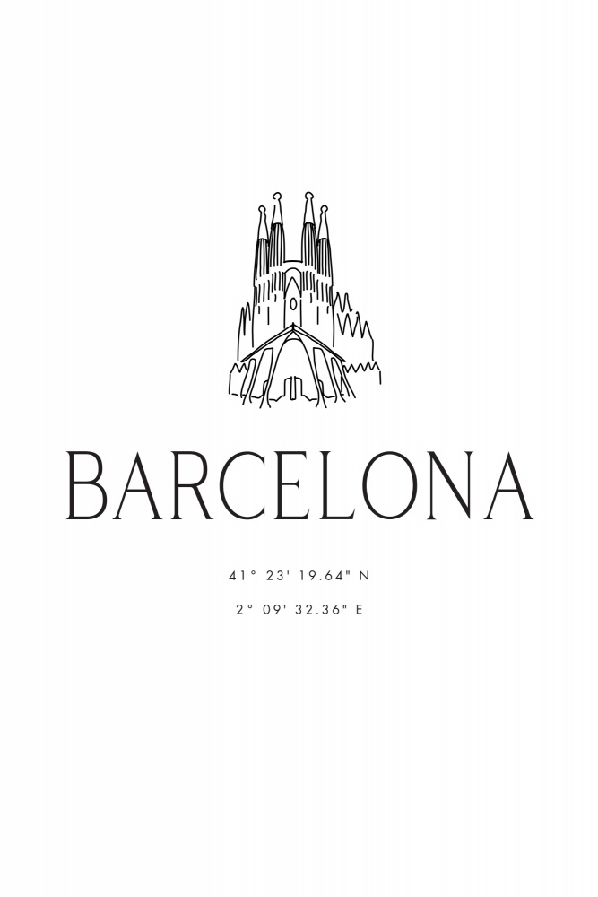 Barcelona city coordinates de Rosana Laiz Blursbyai