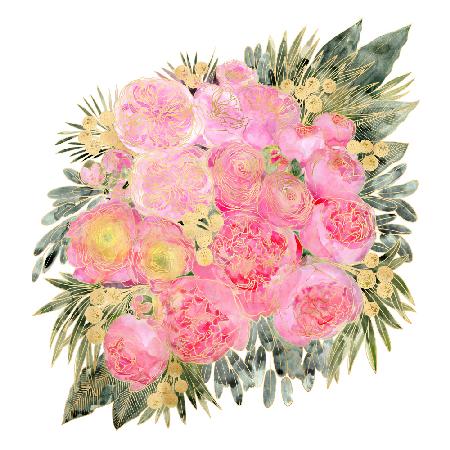 Rekha floral bouquet in light pink