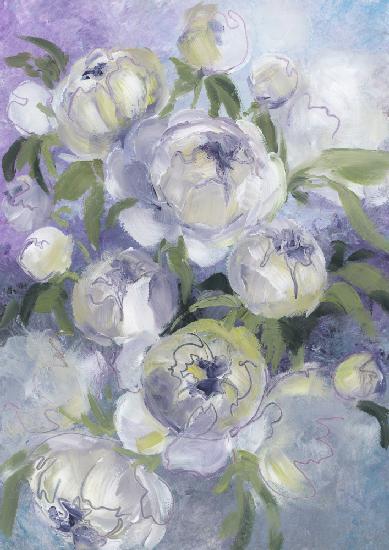 Sady painterly florals in violet