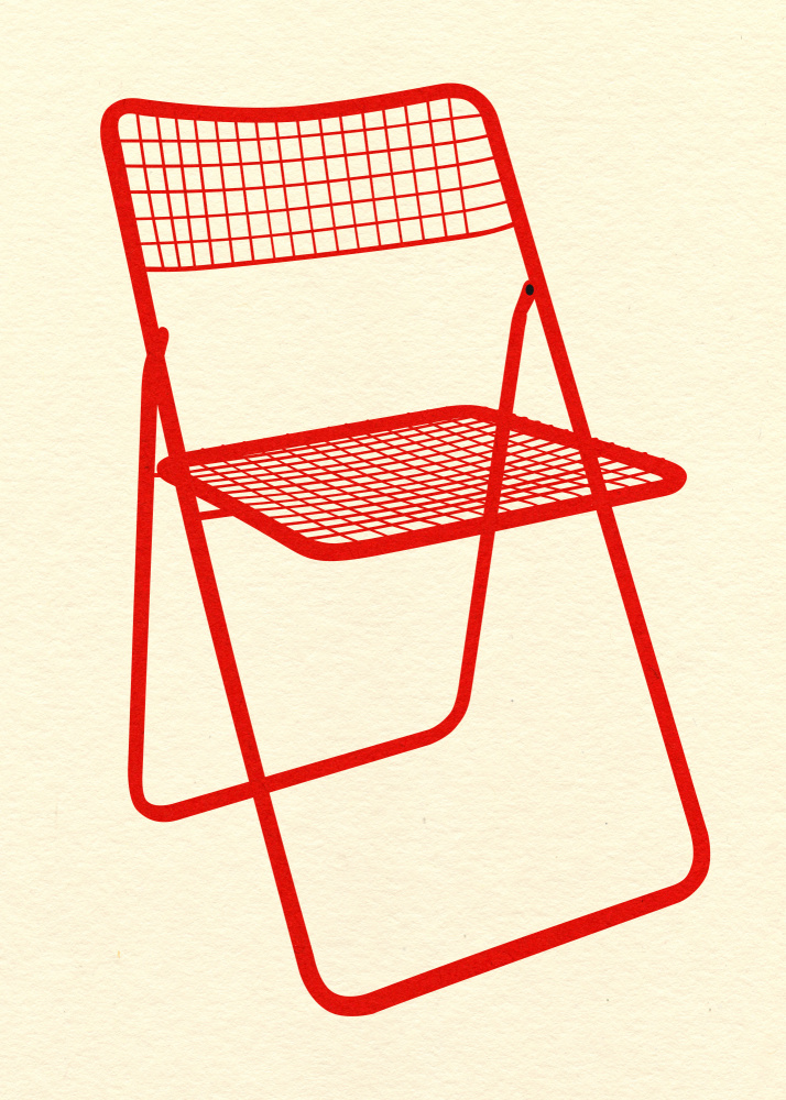 Ted Net Chair Red de Rosi Feist