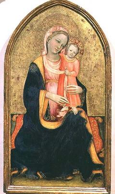 Madonna of Humility (tempera on panel) de Rossello di Jacopo Franchi