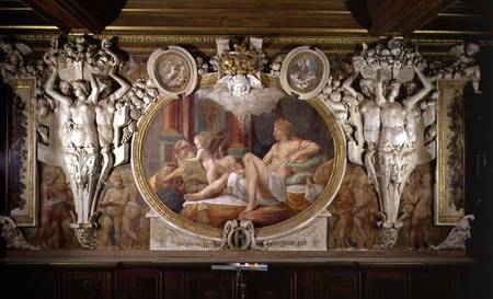 Danae, detail of decorative scheme in the Gallery of Francis I de Rosso Fiorentino