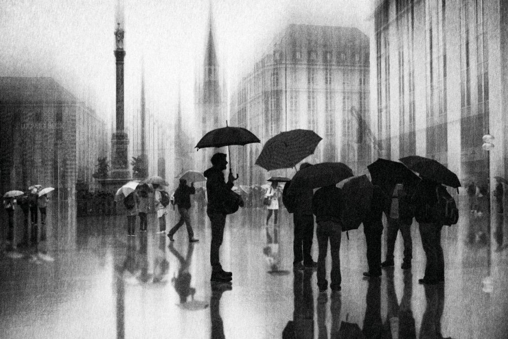 rain in Munich de Roswitha Schleicher-Schwarz