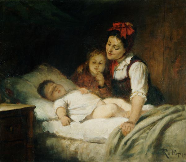 The Sleeping Babe de Rudolf Epp