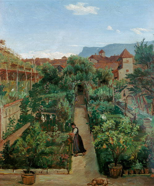 The Ottmannsgutes' Flower Garden in Merano de Rudolf Friedrich Wasmann