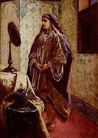 Arab in front of the mirror de Rudolph Ernst