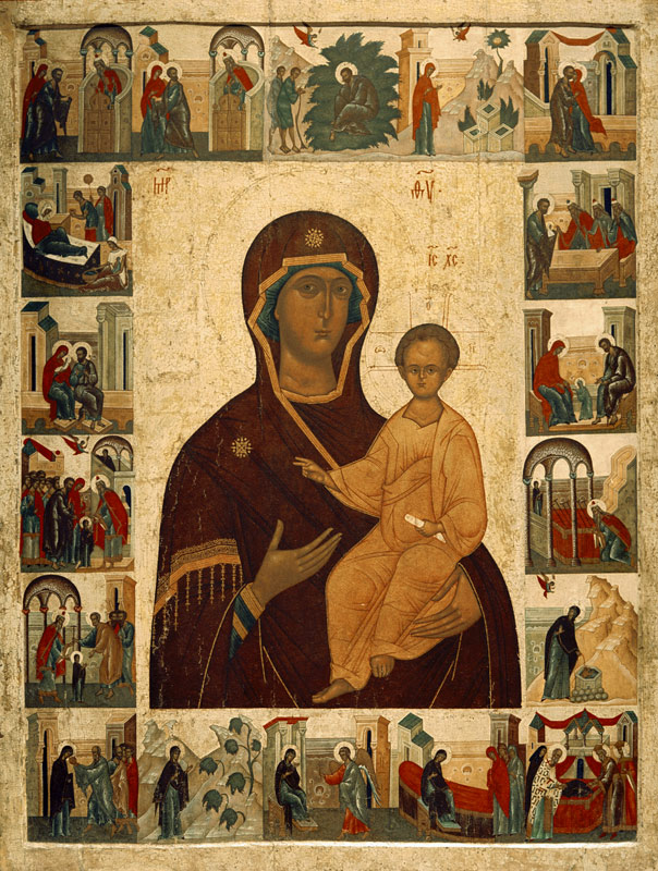 Virgin Hodegetria Icon of Smolensk de Russian School