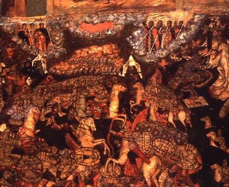 Battle between the Russian and Tatar troops in 1380 de Russian School