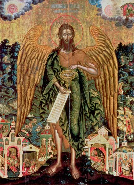 St. John the Baptist, Angel of the Wilderness de Russian School