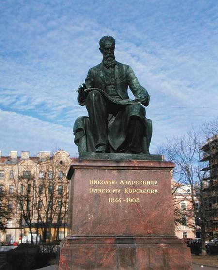 Monument to Rimsky-Korsakov (1844-1908) de Russian School