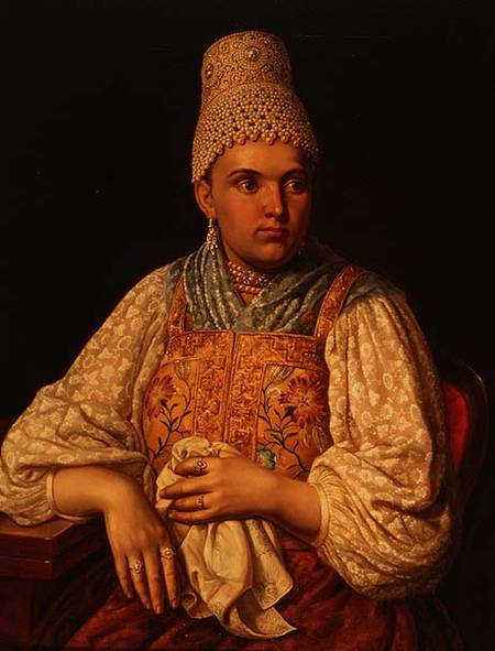 Portrait of Anna Petrovna Filatova de Russian School